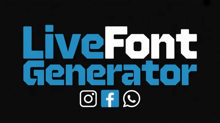 How to use LiveFontGenerator.com fonts to Instagram, Facebook & WhatsApp Bios